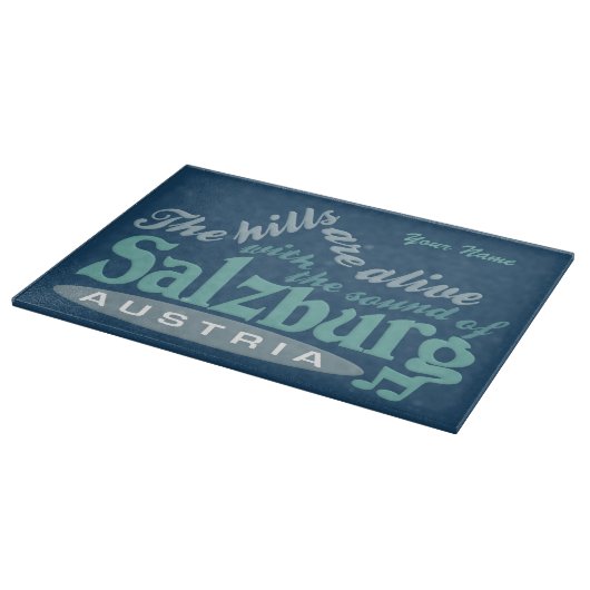 Salzburg Custom Monogram-Schneidbrett Schneidebrett (Ecke)