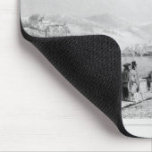 Salzburg, graviert von Bayot u. von Cuvilier, 1840 Mousepad (Ecke)