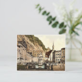 Salzburg, Horse Pool, Austro-Ungarn, seltene Fotog Postkarte (Stehend Vorderseite)