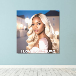 SALZBURG - I LOVE SALZBURG LEINWANDDRUCK