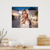 SALZBURG - I LOVE SALZBURG POSTER (Küche)