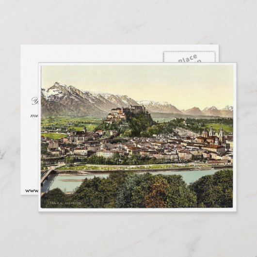 Salzburg, Kapuzinerberg, Österreich-Ungarn oder Postkarte (Vorne/Hinten)