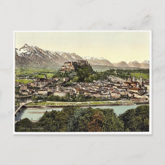 Salzburg, Kapuzinerberg, Österreich-Ungarn oder Postkarte (Vorderseite)