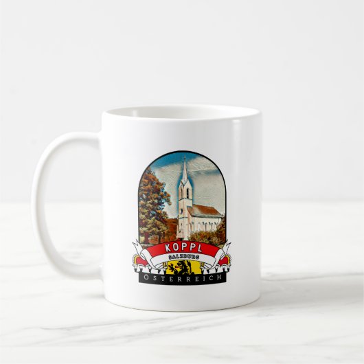 Salzburg Koppl Österreich Souvenir Kaffeetasse (Links)