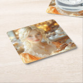 SALZBURG - LOVE FROM AUSTRIA RECHTECKIGER PAPPUNTERSETZER (angewinkelt)