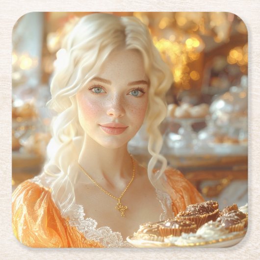 SALZBURG - LOVE FROM AUSTRIA RECHTECKIGER PAPPUNTERSETZER (Vorderseite)