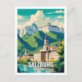 Salzburg Österreich Berühmte Sehenswürdigkeiten Postkarte (Vorderseite)