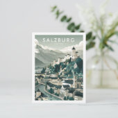 Salzburg Österreich Berühmter Reiseort Postkarte (Stehend Vorderseite)