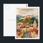 Salzburg Österreich Berühmter Reiseort Postkarte<br><div class="desc">Salzburg Österreich Berühmter Reiseort</div>