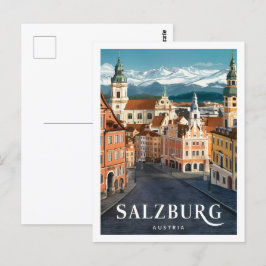 Salzburg Österreich Berühmter Reiseort Postkarte