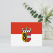 Salzburg, Österreich-Flagge Postkarte (Stehend Vorderseite)