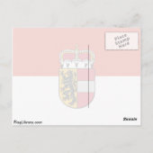 Salzburg, Österreich-Flagge Postkarte (Rückseite)