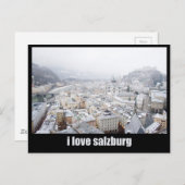 Salzburg (Österreich) Foto, I Liebe Salzburg Postkarte (Vorne/Hinten)