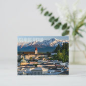 Salzburg, Österreich - Hintergrund Postkarte (Stehend Vorderseite)