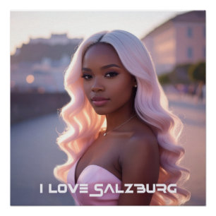 SALZBURG - ÖSTERREICH - ICH LIEBE SALZBURG POSTER
