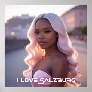 SALZBURG - ÖSTERREICH - ICH LIEBE SALZBURG POSTER