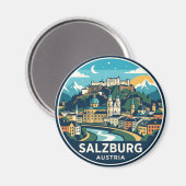Salzburg Österreich Magnet (Vorderseite/Rückseite)
