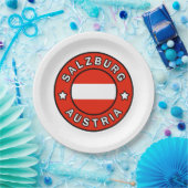Salzburg Österreich Pappteller (Party)