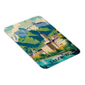 Salzburg Österreich Postcard Travel Magnet (Rechte Seite)