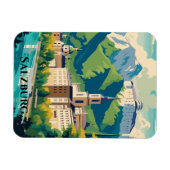 Salzburg Österreich Postcard Travel Magnet (Horizontal)