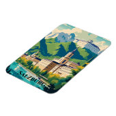 Salzburg Österreich Postcard Travel Magnet (Linke Seite)