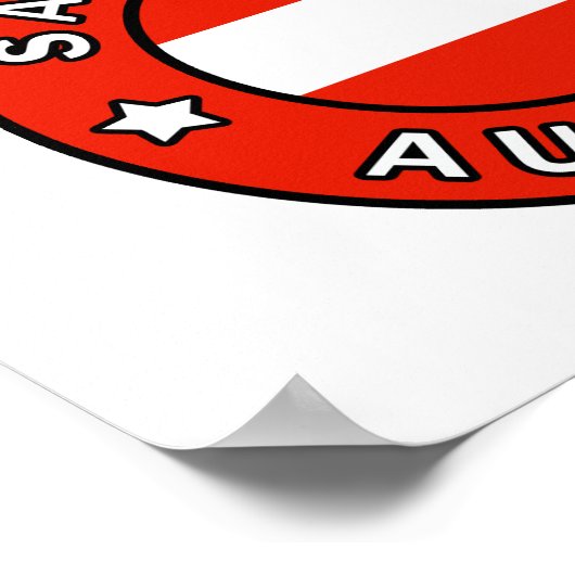 Salzburg Österreich Poster (Ecke)