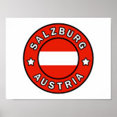 Salzburg Österreich Poster (Vorne)