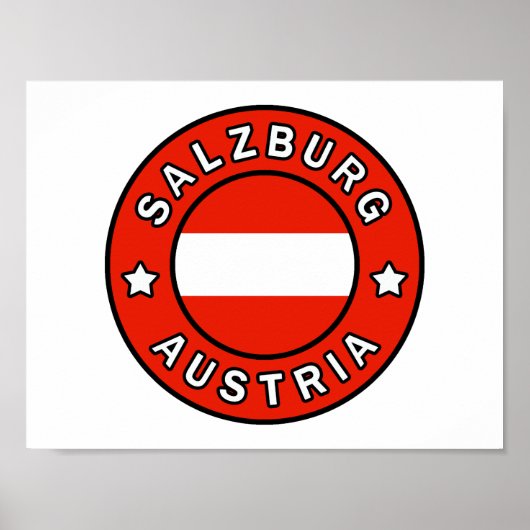 Salzburg Österreich Poster (Vorne)