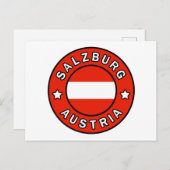 Salzburg Österreich Postkarte (Vorne/Hinten)