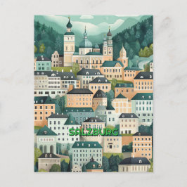 Salzburg Österreich Postkarte