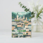 Salzburg Österreich Postkarte (Stehend Vorderseite)