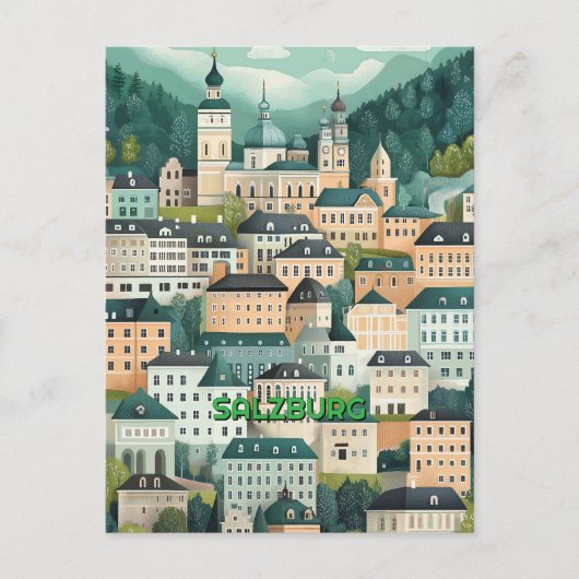 Salzburg Österreich Postkarte (Vorderseite)