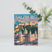 Salzburg Österreich Postkarte (Stehend Vorderseite)
