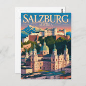 Salzburg Österreich Postkarte (Vorne/Hinten)