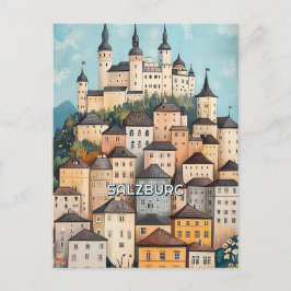Salzburg Österreich Postkarte