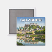 Salzburg Österreich Reisen Magnet (Vorderseite/Rückseite)