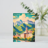 Salzburg Österreich Reisen Postkarte (Stehend Vorderseite)