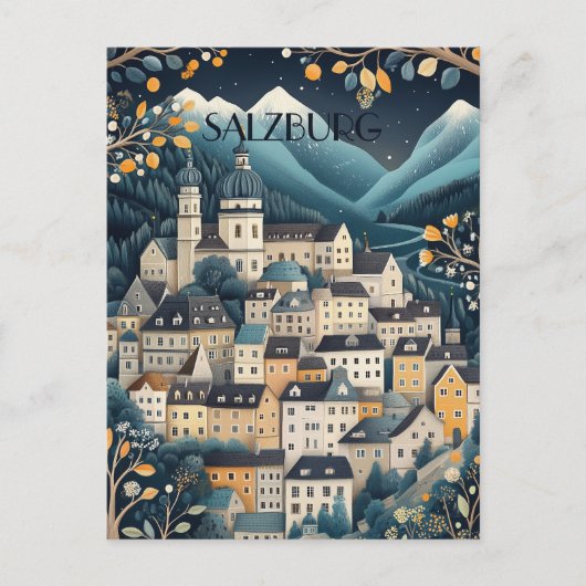 Salzburg Österreich Reisen Postkarte (Vorderseite)