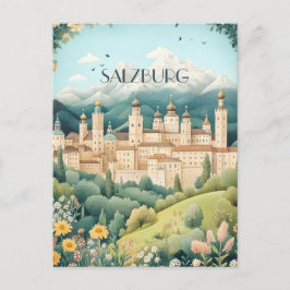 Salzburg Österreich Reisen Postkarte