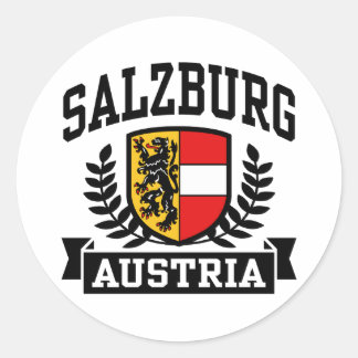 Salzburg Österreich Runder Aufkleber