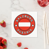 Salzburg Österreich Serviette (Beispiel)