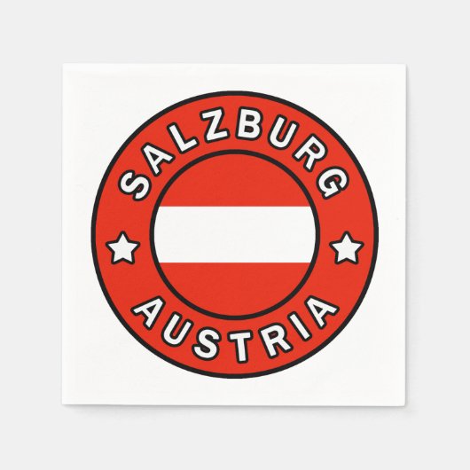 Salzburg Österreich Serviette (Vorderseite)