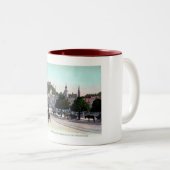Salzburg, Österreich, Staatsbrücke, 1910 Vintag Zweifarbige Tasse (VorderseiteRechts)