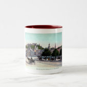 Salzburg, Österreich, Staatsbrücke, 1910 Vintag Zweifarbige Tasse (Mittel)