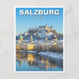 Salzburg Österreich - Urlaub Winter Postkarte