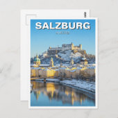Salzburg Österreich - Urlaub Winter Postkarte (Vorne/Hinten)