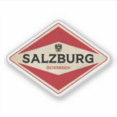 Salzburg - Österreich Vintag Aufkleber (Vorderseite)