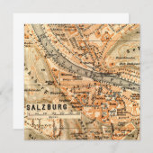 Salzburg, Österreich - Vintage Karte (Vorne/Hinten)
