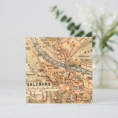 Salzburg, Österreich - Vintage Karte (Stehend Vorderseite)