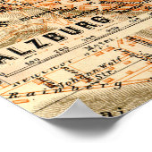 Salzburg, Österreich - Vintages Kartenplakat Poster (Ecke)